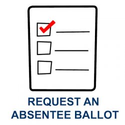 request an absentee ballot