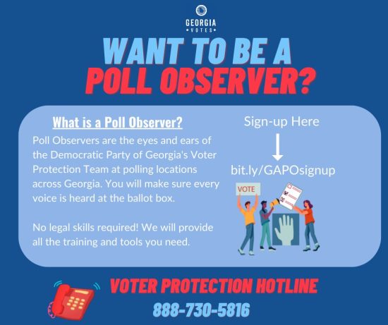 become a poll observer