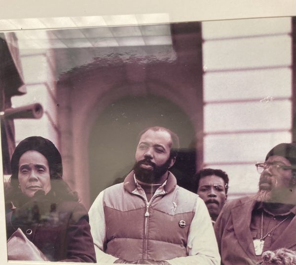 Dewey McClain in 1983 marching on the Georgia Capitol