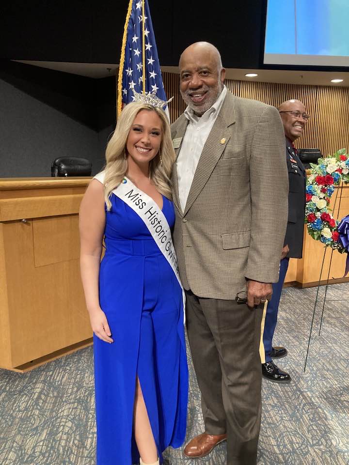 Dewey McClain and Miss Gwinnett Historic