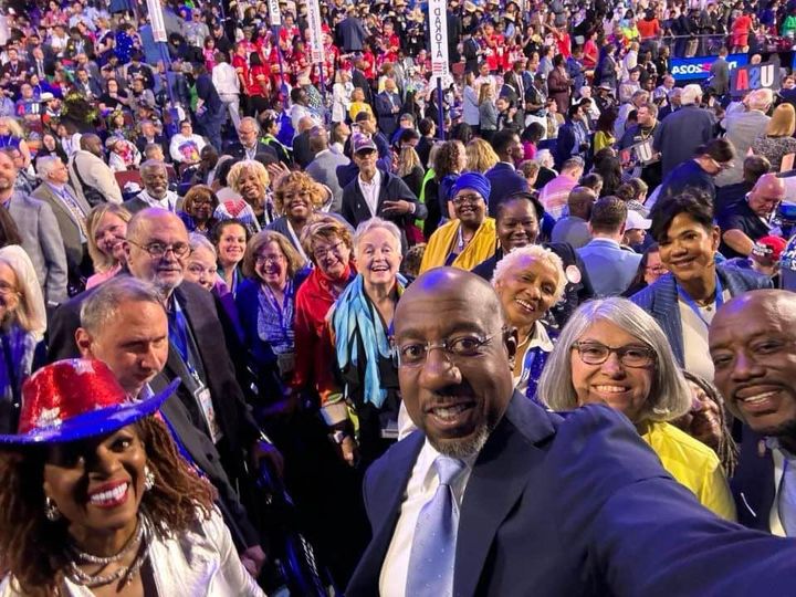 Democratic delegation at the convention